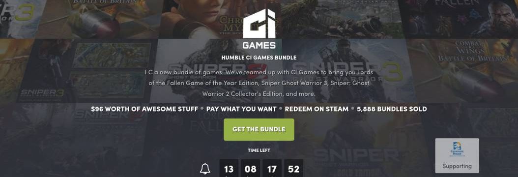 Sniper: Ghost Warrior Gold Edition za ok 4 zł! Humble CI Games Bundle!