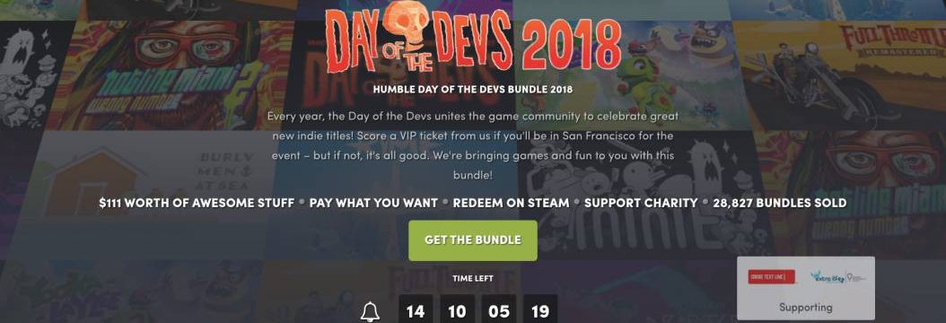 Humble Day of the Devs Bundle od 1$. Świetne gry indie w ekstra cenie!