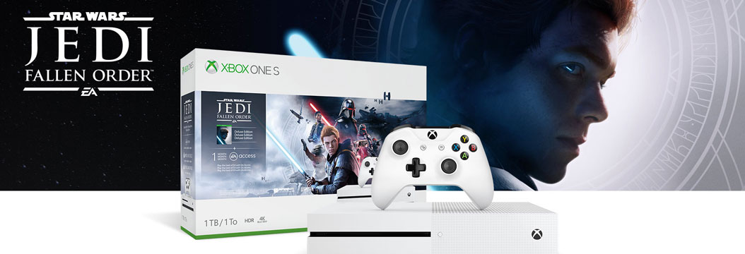 Xbox One S 1 TB za ok. 754 zł. Konsola z grą Star Wars Jedi: Upadły zakon w promocji