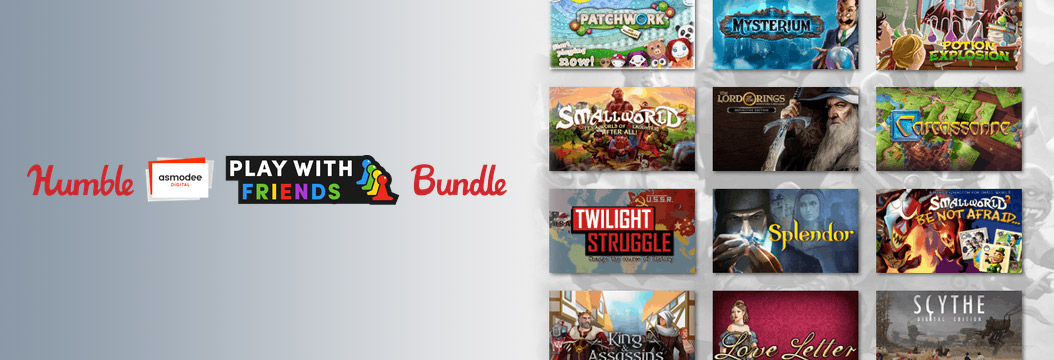 Humble Asmodee Digital Play With Friends Bundle. Gry planszowe w trzech wariantach cenowych
