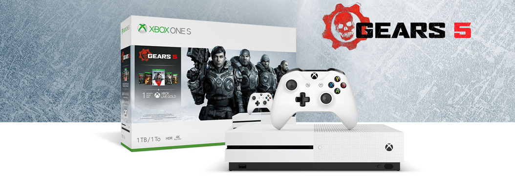 Xbox One S 1 TB za 899 zł. Konsola w zestawie z grami z serii Gears of War w promocji