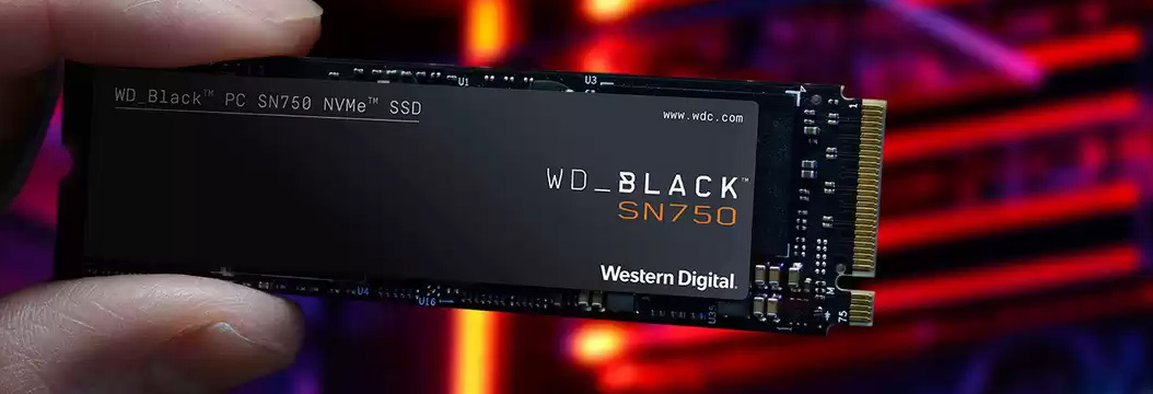 WD Black SN750 500 GB za 284,10 zł. Dysk SSD M.2 w promocji